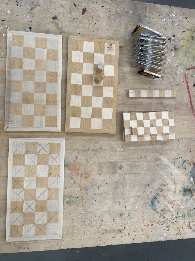 Board halves and magnets