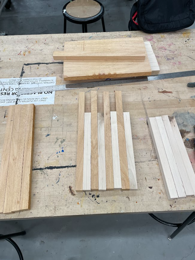 Wooden slats